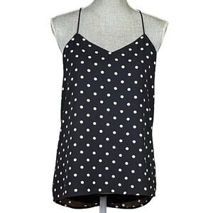 Express Spaghetti Strap Keyhole back Polka Dot Tank size S